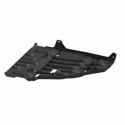 Polaris ATV Skid Plate, Rear, Gloss Black, Genuine OEM Part 5437282-070, Qty 1