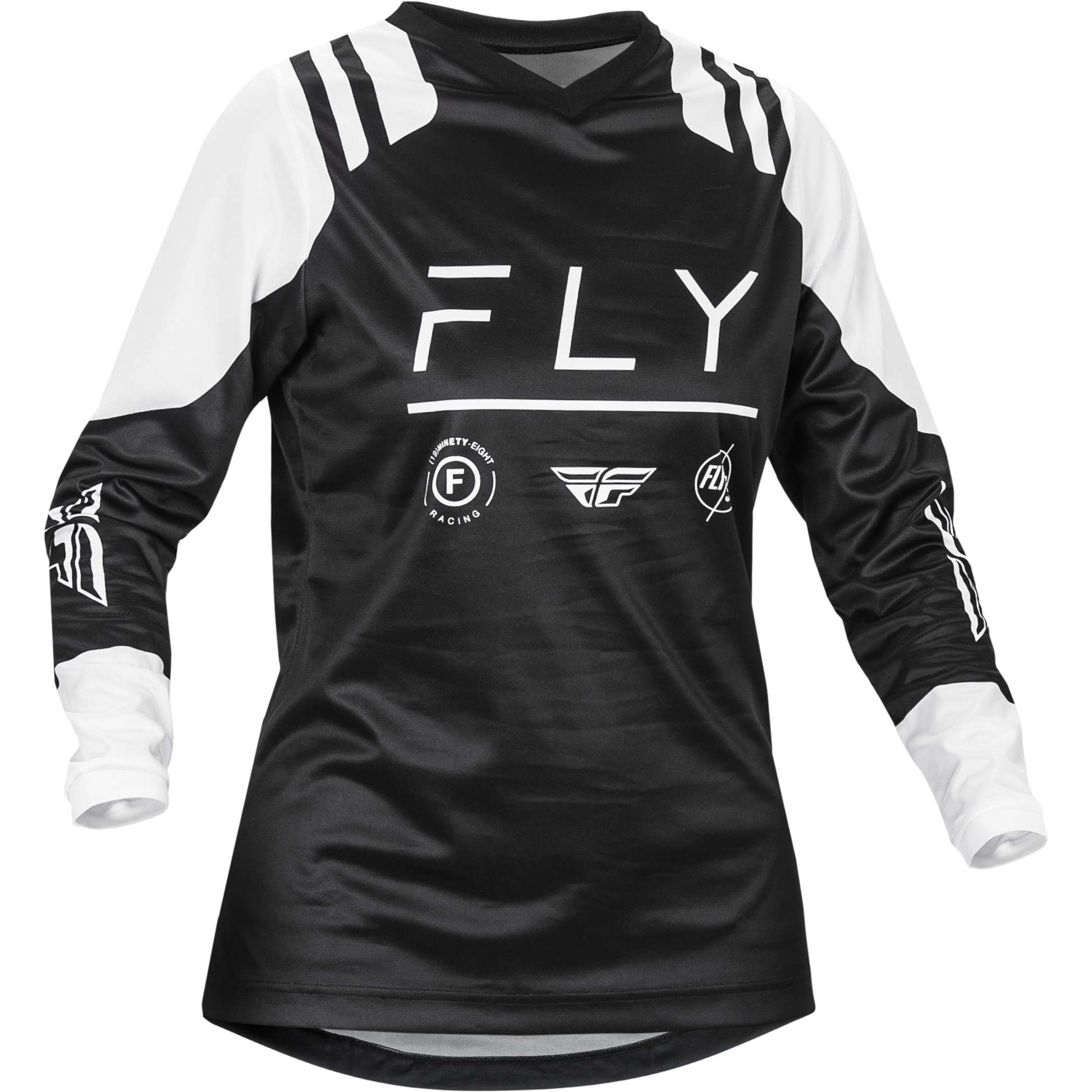 Women's F 16 Jersey Black/White Lg