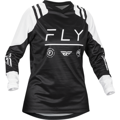 Women's F 16 Jersey Black/White Lg
