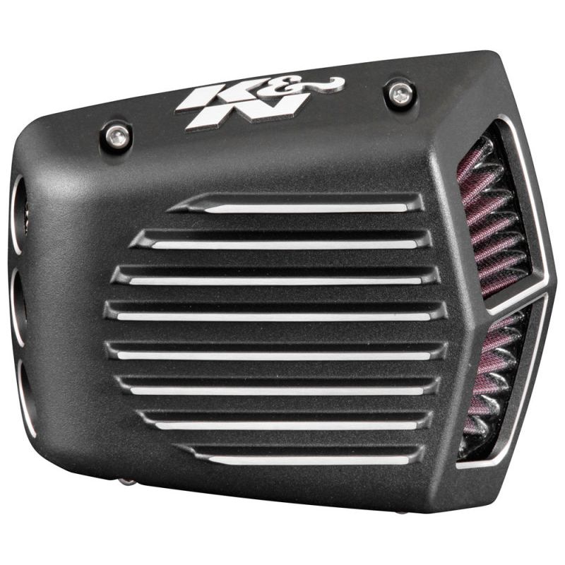 K&N Street Metal Intake System for 01-16 Harley-Davidson Softail/Dyna - Shaker Black