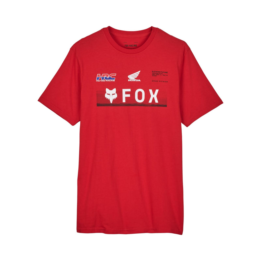 
                      
                        Fox Racing Men's Standard Fox X Honda Premium Short Sleeve Tee, Flame RED
                      
                    