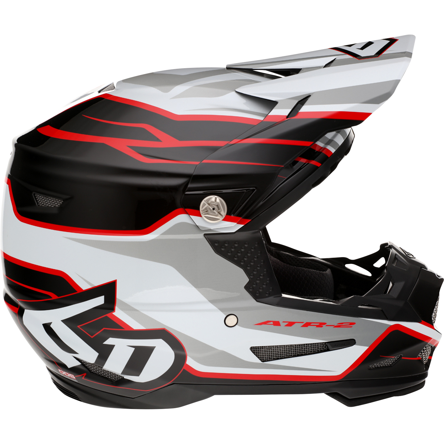 6D HELMETS ATR-2 Helmet - Phase - White/Red - XS 12-2834