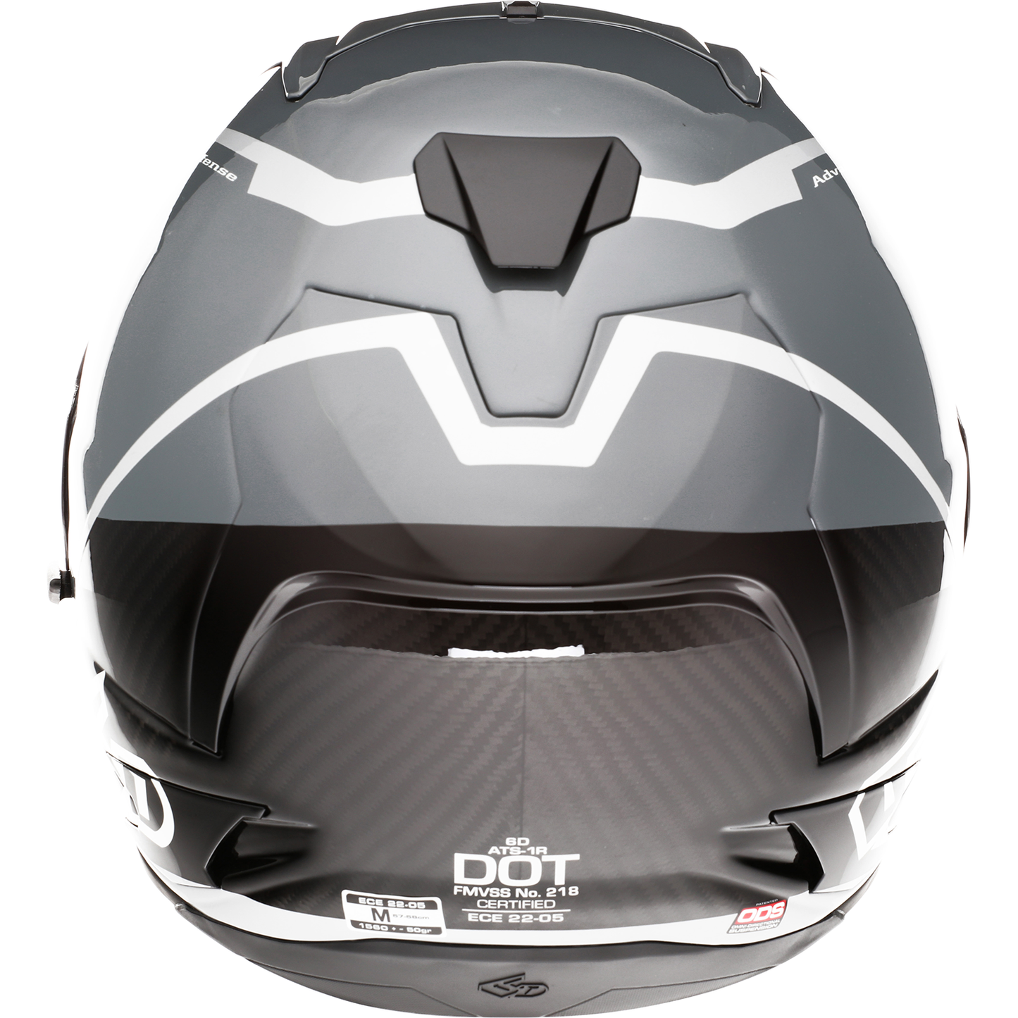 6D HELMETS ATS-1R Helmet - Alpha - Silver - Large 30-0587