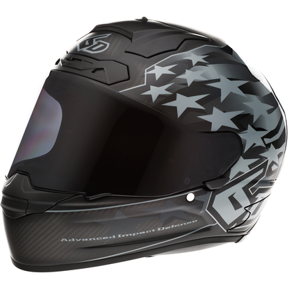 6D HELMETS ATS-1R Helmet - Patriot - Black - Large 30-0607