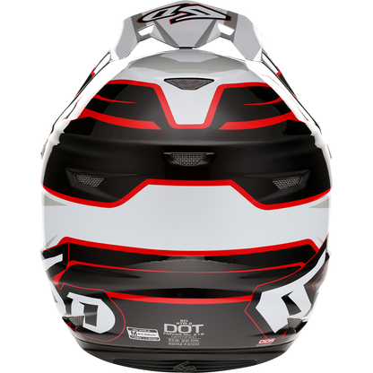 6D HELMETS ATR-2 Helmet - Phase - White/Red - XS 12-2834