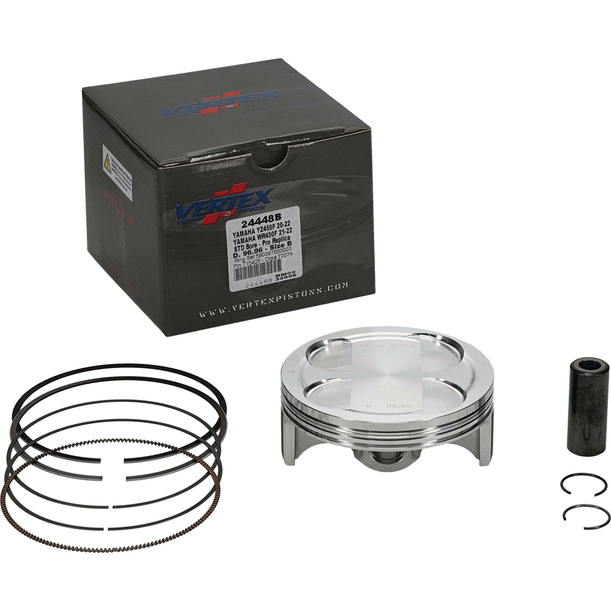 Piston Kit Forged 96.96/Std 12.8:1 Yam