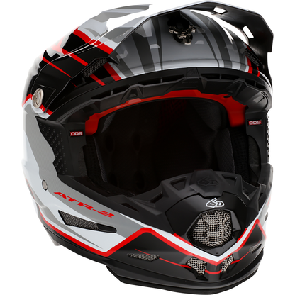 6D HELMETS ATR-2 Helmet - Phase - White/Red - XS 12-2834