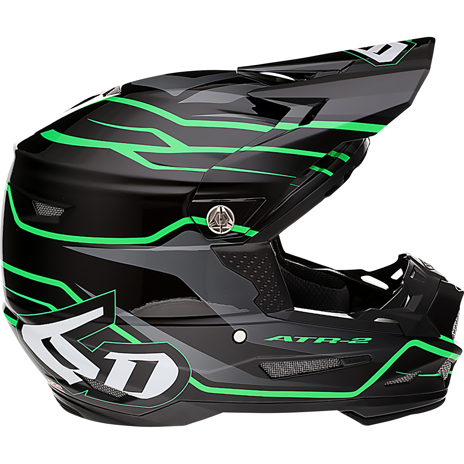 6D HELMETS ATR-2 Helmet - Phase - Black/Green - 2XL 12-2849