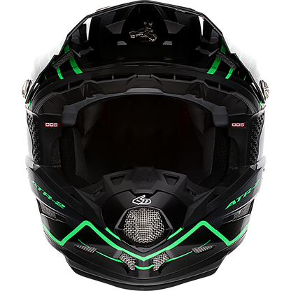 6D HELMETS ATR-2 Helmet - Phase - Black/Green - 2XL 12-2849