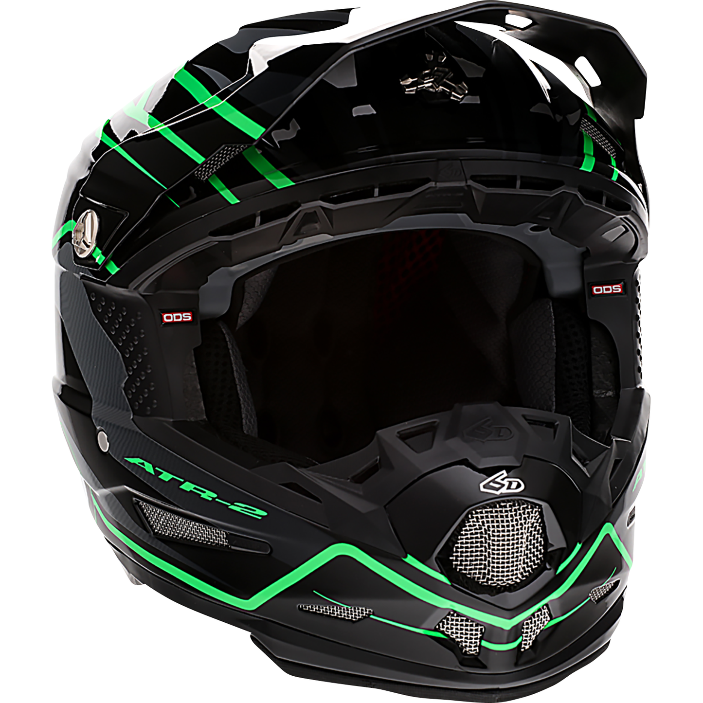 6D HELMETS ATR-2 Helmet - Phase - Black/Green - 2XL 12-2849