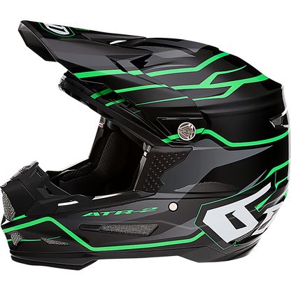 6D HELMETS ATR-2 Helmet - Phase - Black/Green - 2XL 12-2849