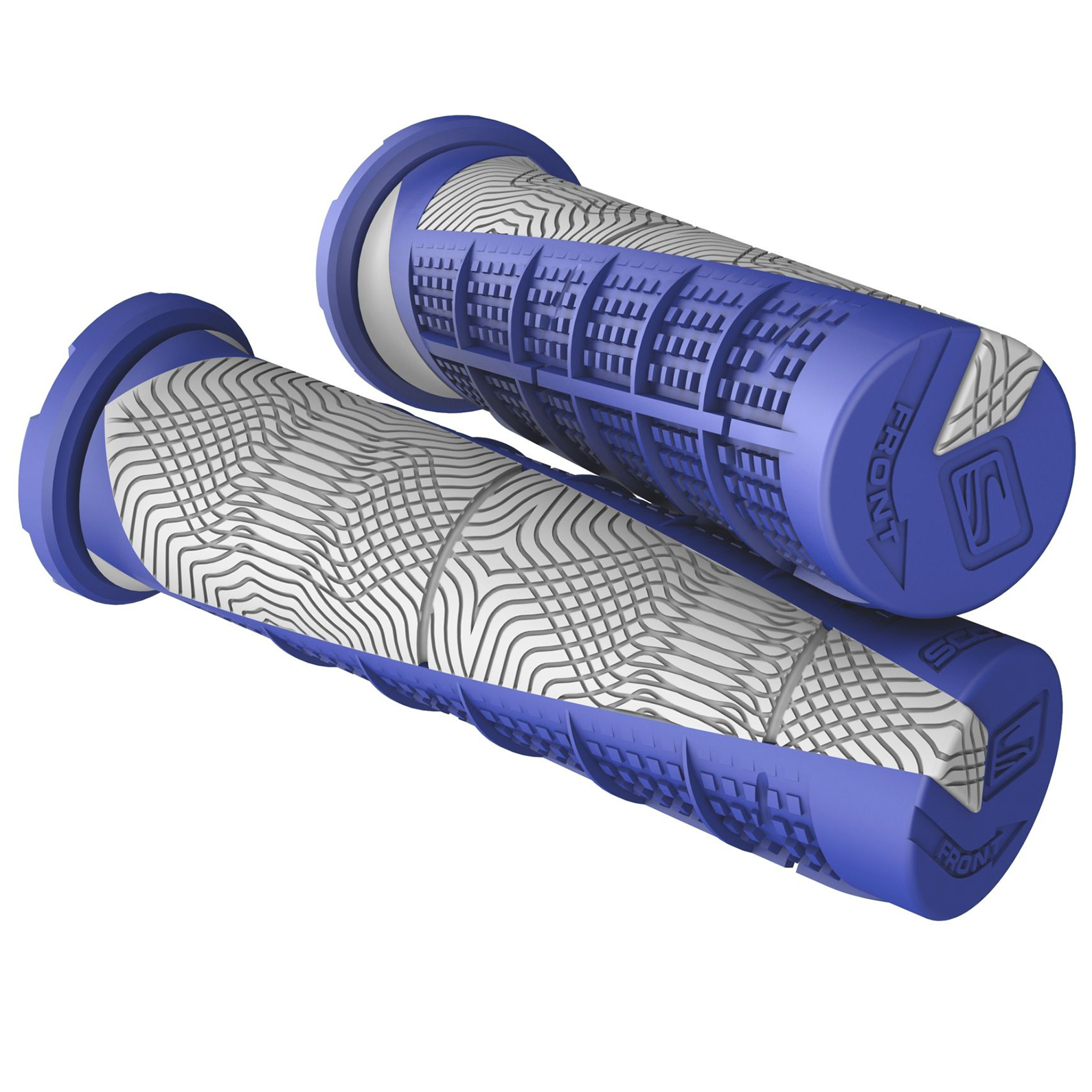 SCOTT Deuce ATV Grips - Blue/Gray 217892-1099