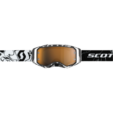 SCOTT Prospect Amplifier Goggle - Marble Black/White - Gold Chrome Works Lens 285536-7082324