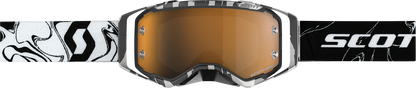 SCOTT Prospect Amplifier Goggle - Marble Black/White - Gold Chrome Works Lens 285536-7082324