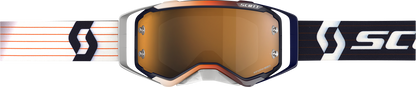 SCOTT Prospect Amplifier Goggle - Blue/White - Gold Chrome Works Lens 285536-1006324