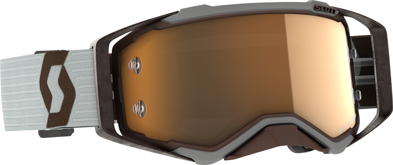 SCOTT Prospect Amplifier Goggle - Gray/Brown - Gold Chrome Works Lens 285536-7430324