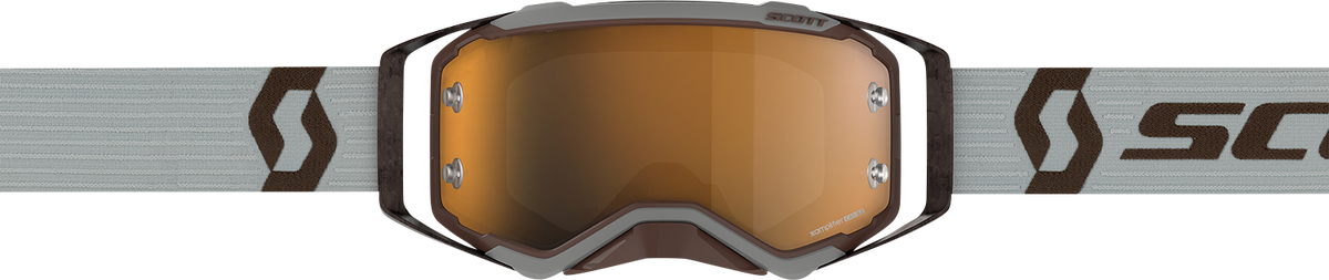 SCOTT Prospect Amplifier Goggle - Gray/Brown - Gold Chrome Works Lens 285536-7430324