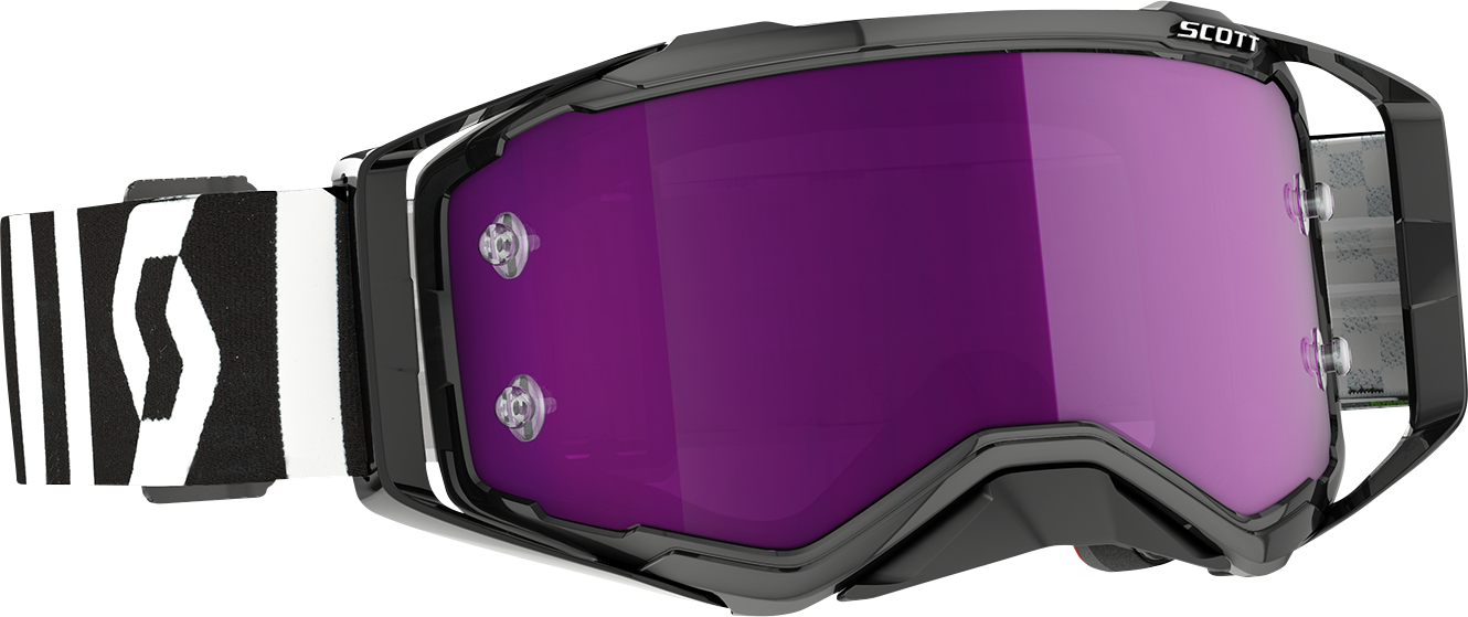 SCOTT Prospect Goggle - Racing Black/White - Purple Chrome Works Lens 272821-7432281