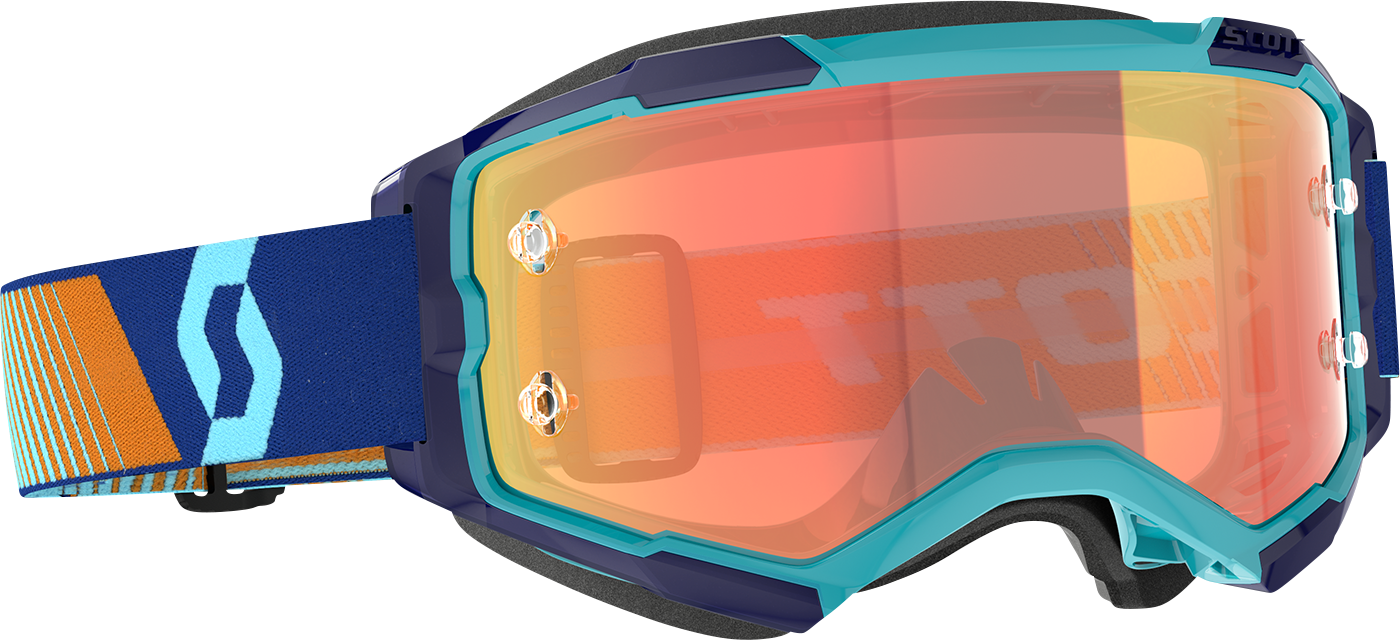 SCOTT Fury Goggle - Royal Blue/Orange - Orange Chrome Works Lens 272828-7436280