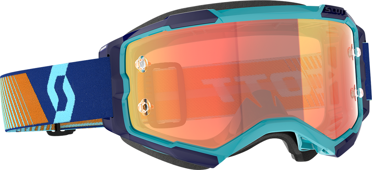 SCOTT Fury Goggle - Royal Blue/Orange - Orange Chrome Works Lens 272828-7436280