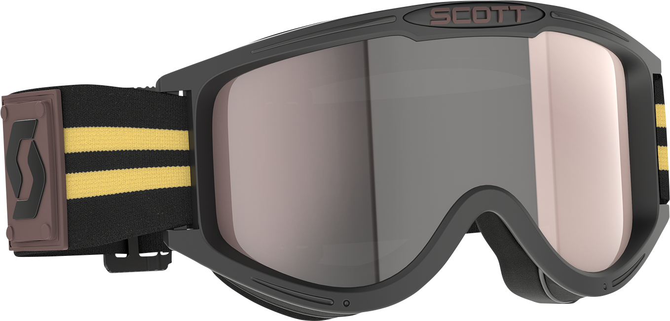 SCOTT 89X Era Goggle - Black/Beige - Silver Chrome Lens 411703-1098015