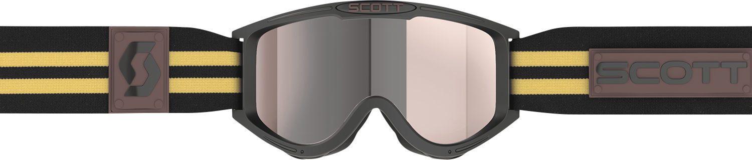 SCOTT 89X Era Goggle - Black/Beige - Silver Chrome Lens 411703-1098015