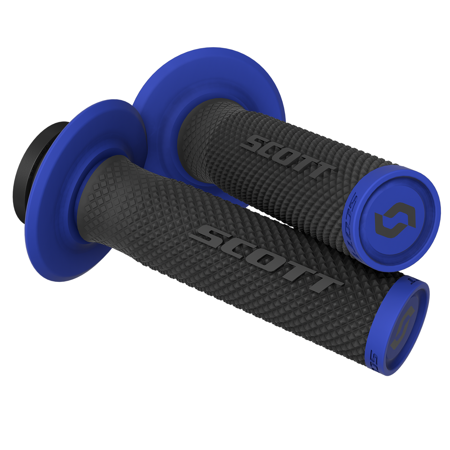 SCOTT SX II Lock-On Grip and Cam Set - Black/Blue 292452-1004222