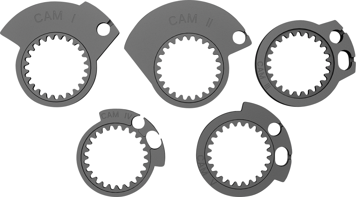 SCOTT SX II Lock-On Grip and Cam Set - Black/Gray 292452-1001222