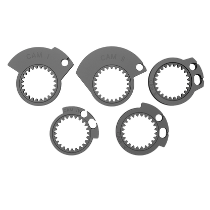 SCOTT SX II Lock-On Grip and Cam Set - Black/Blue 292452-1004222