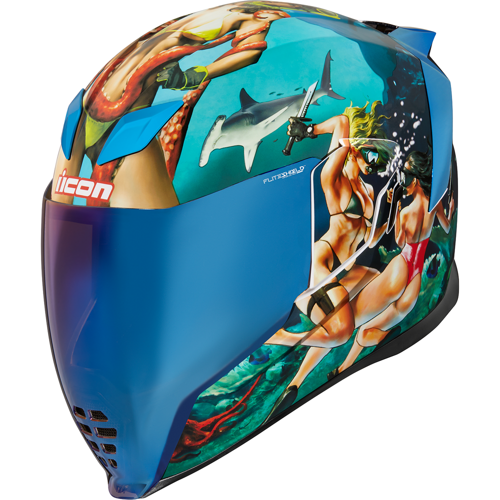 ICON Airflite* Helmet - Pleasuredome 4 - Blue - XS 0101-15000