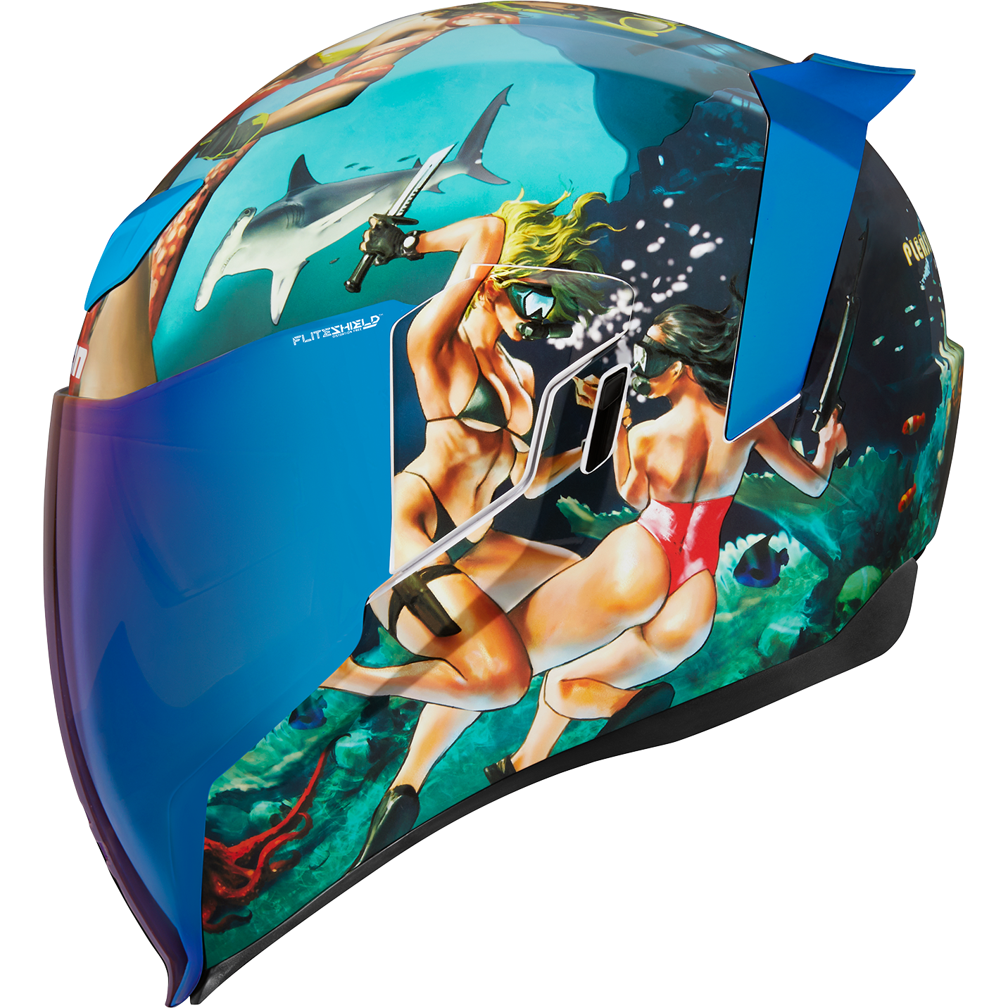 ICON Airflite* Helmet - Pleasuredome 4 - Blue - Small 0101-15001