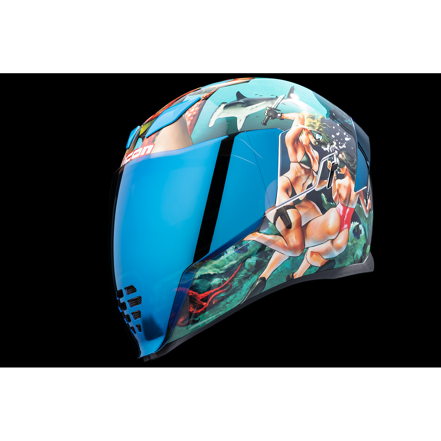 ICON Airflite* Helmet - Pleasuredome 4 - Blue - Small 0101-15001