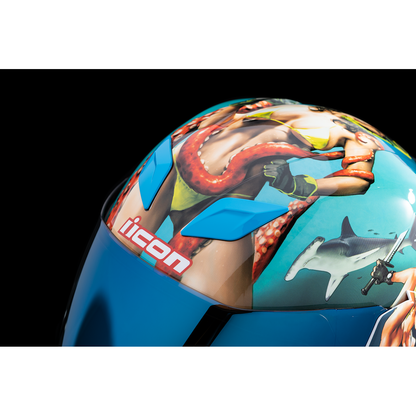 ICON Airflite* Helmet - Pleasuredome 4 - Blue - Small 0101-15001