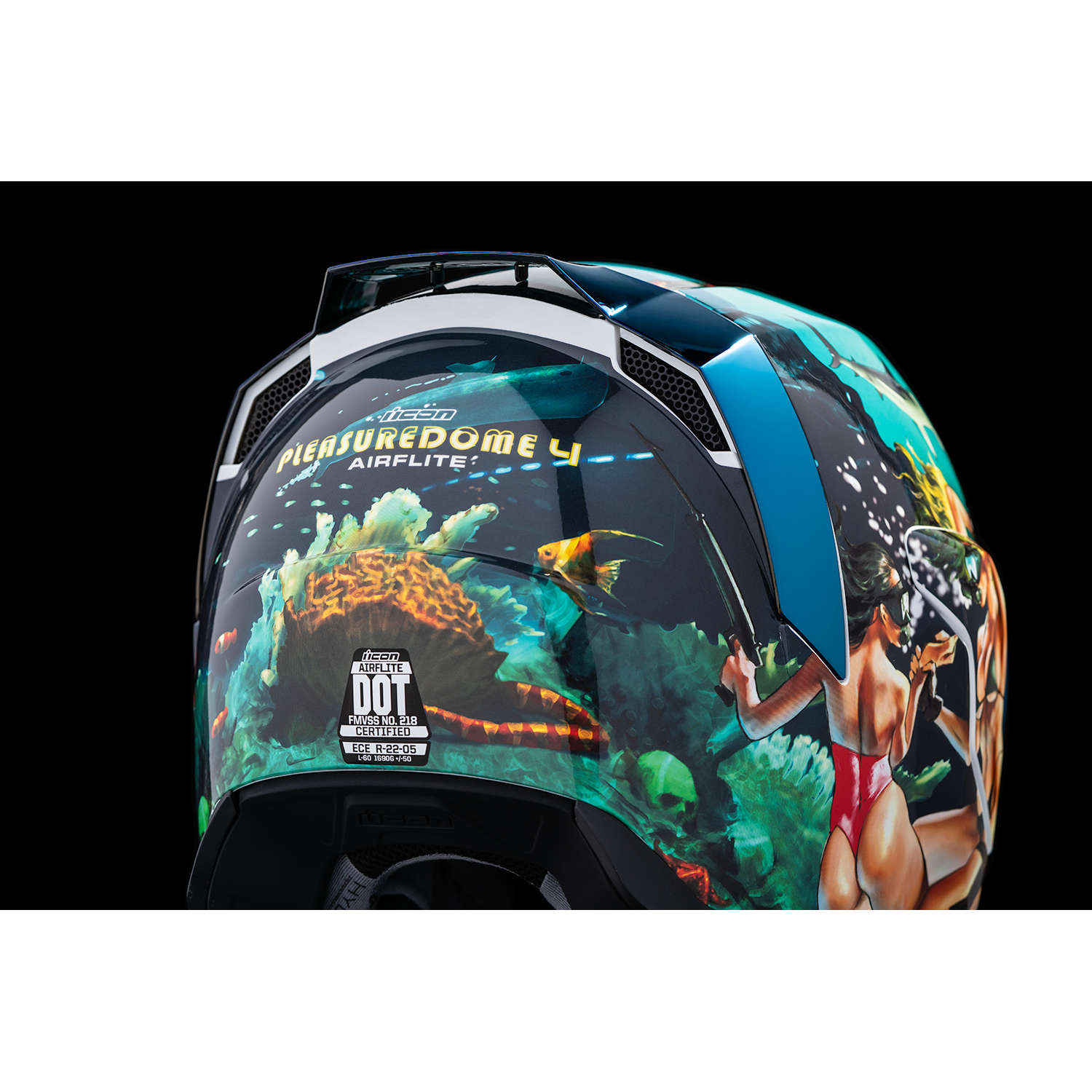 ICON Airflite* Helmet - Pleasuredome 4 - Blue - XS 0101-15000