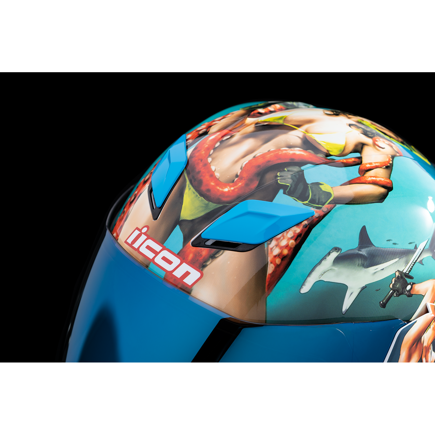 ICON Airflite* Helmet - Pleasuredome 4 - Blue - Small 0101-15001