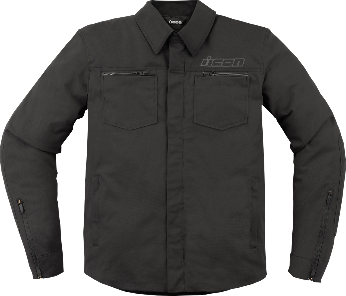 ICON Upstate Canvas CE™ Jacket - Black - Small 2820-6235