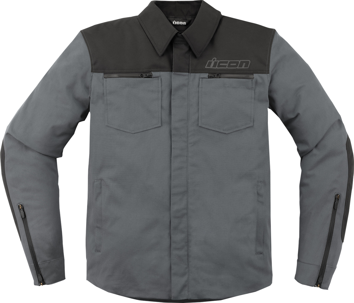 ICON Upstate Canvas CE™ Jacket - Gray - Small 2820-6241