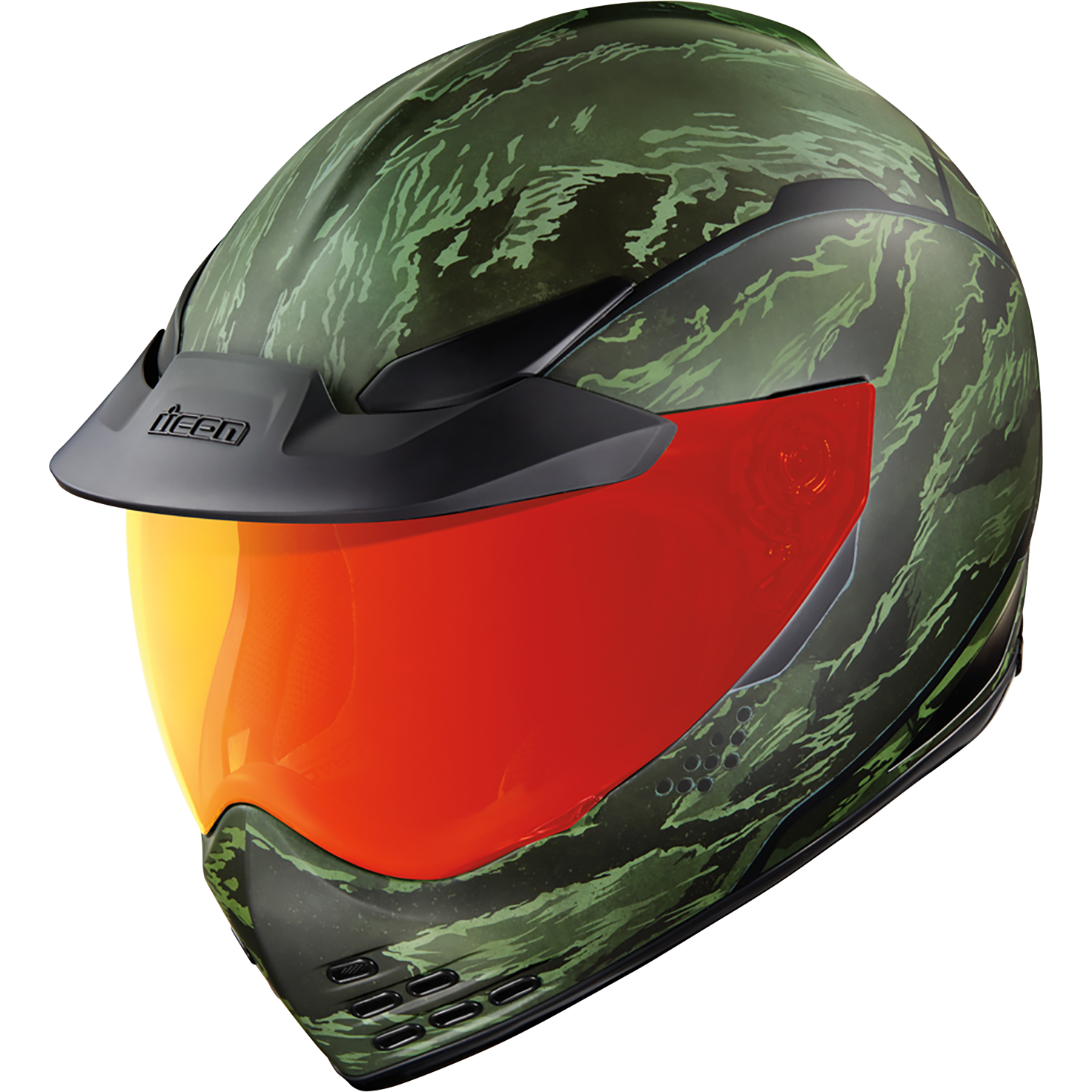 ICON Domain* Helmet - Tiger's Blood - Green - Large 0101-14926