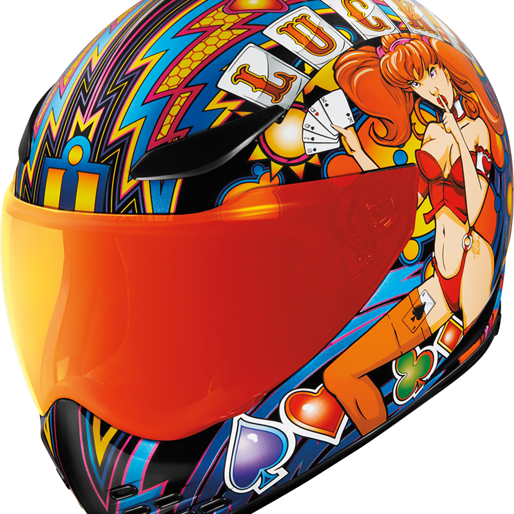 ICON Domain* Helmet - Lucky Lid 4 - Red - XS 0101-14951