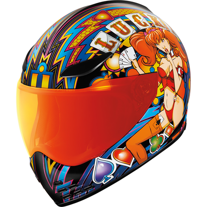 ICON Domain* Helmet - Lucky Lid 4 - Red - XS 0101-14951
