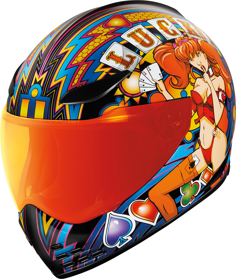 ICON Domain* Helmet - Lucky Lid 4 - Red - XL 0101-14955
