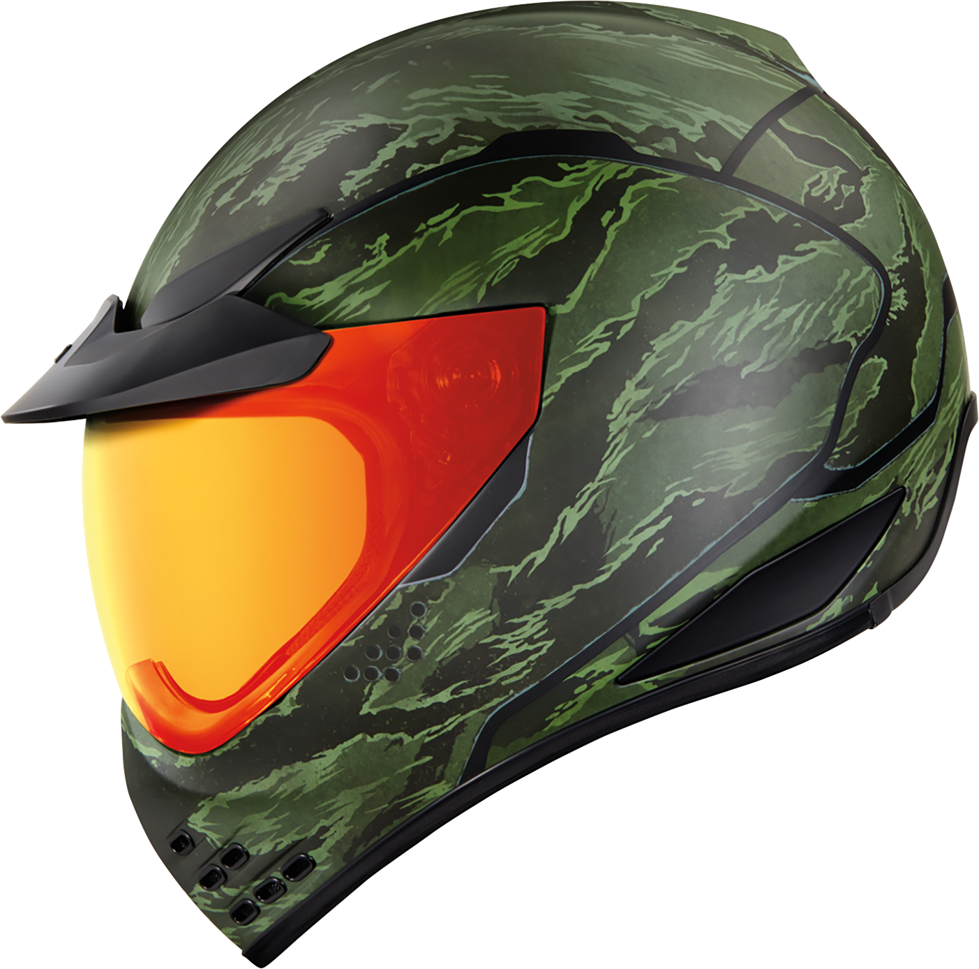 ICON Domain* Helmet - Tiger's Blood - Green - Large 0101-14926
