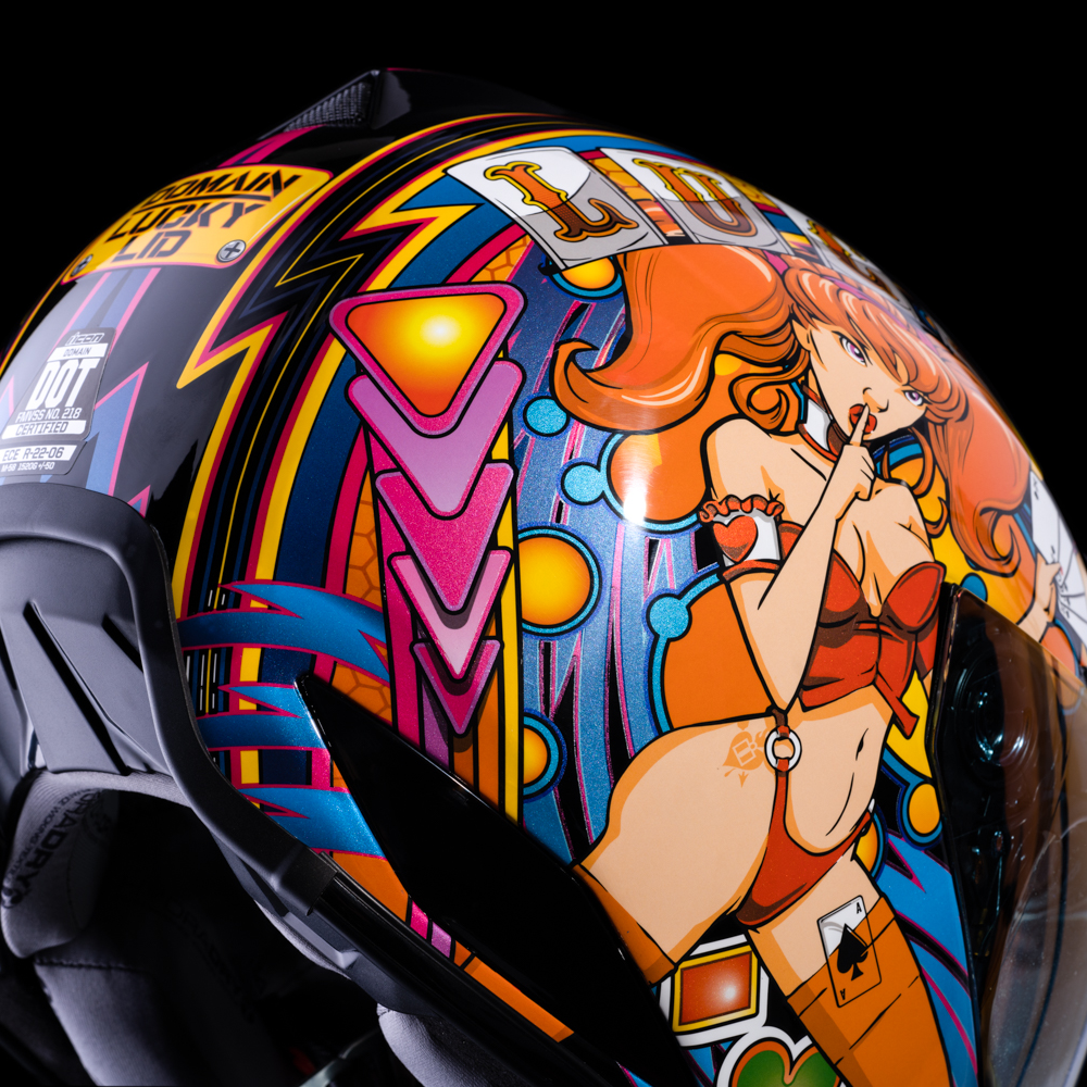 ICON Domain* Helmet - Lucky Lid 4 - Red - XS 0101-14951