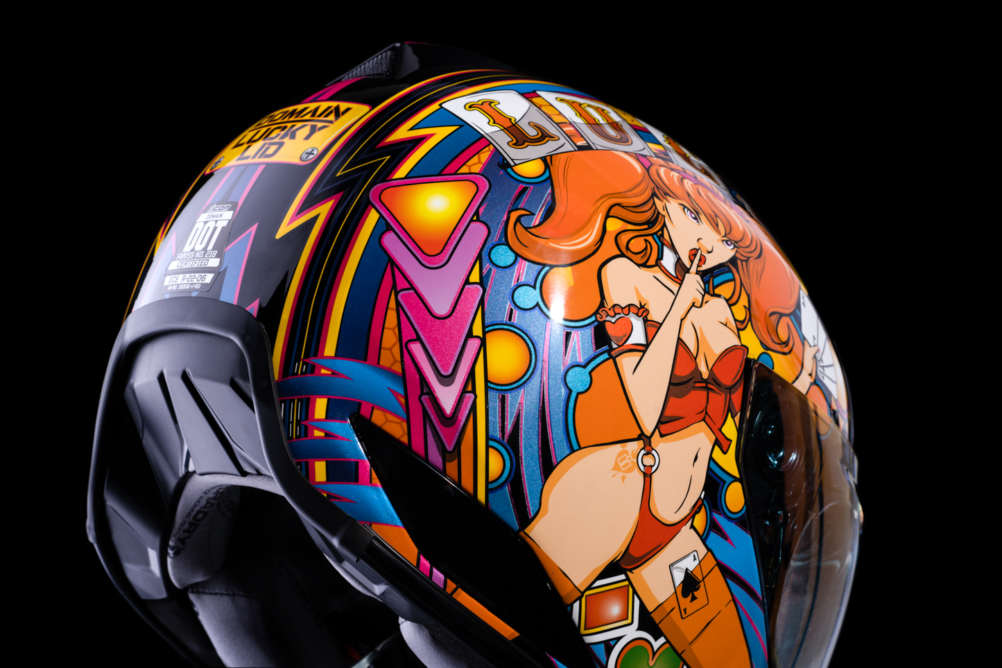 ICON Domain* Helmet - Lucky Lid 4 - Red - XS 0101-14951