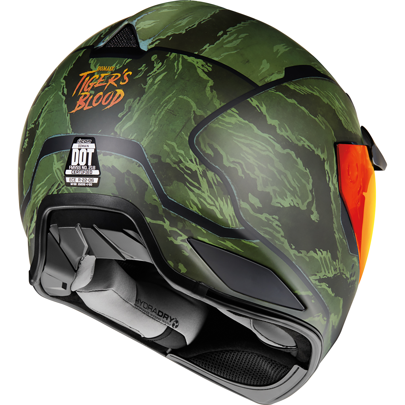 ICON Domain* Helmet - Tiger's Blood - Green - 2XL 0101-14928