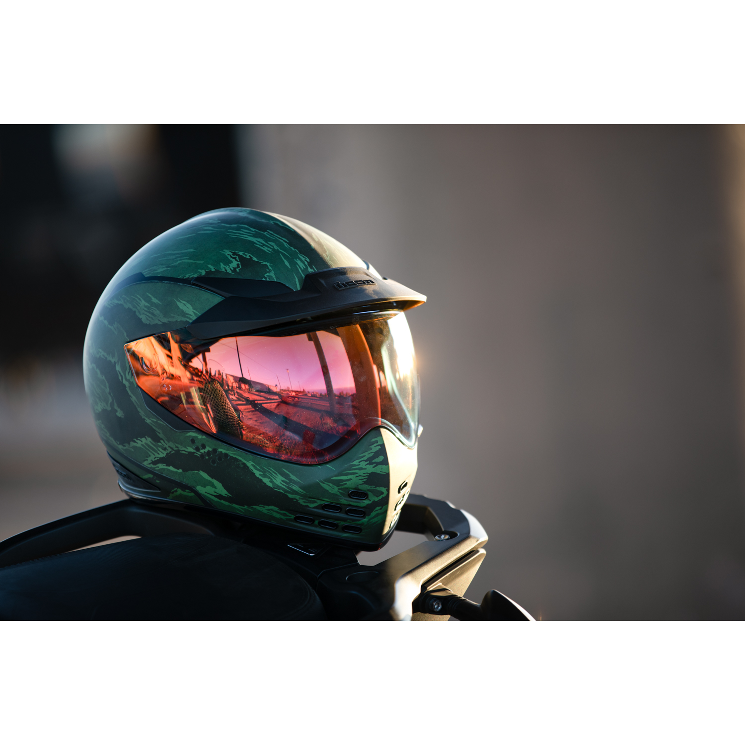 ICON Domain* Helmet - Tiger's Blood - Green - XS 0101-14923