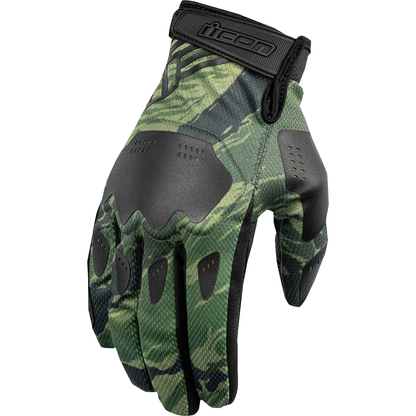ICON Hooligan* Tiger's Blood Gloves - Green - XL 3301-4626
