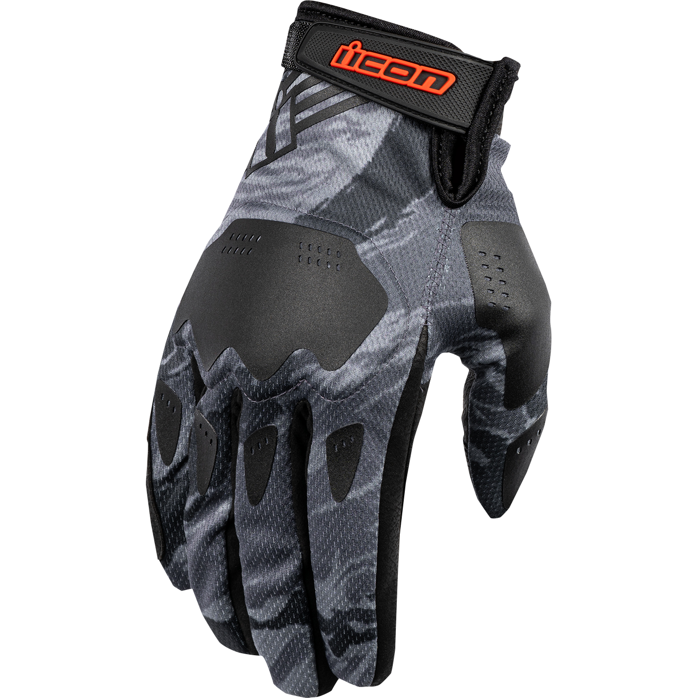 ICON Hooligan* Tiger's Blood Gloves - Gray - Small 3301-4629