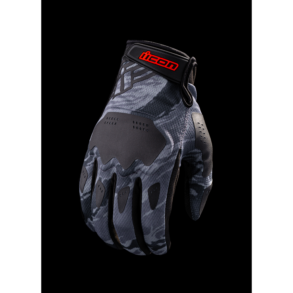 
                      
                        ICON Hooligan* Tiger's Blood Gloves - Gray - Small 3301-4629
                      
                    