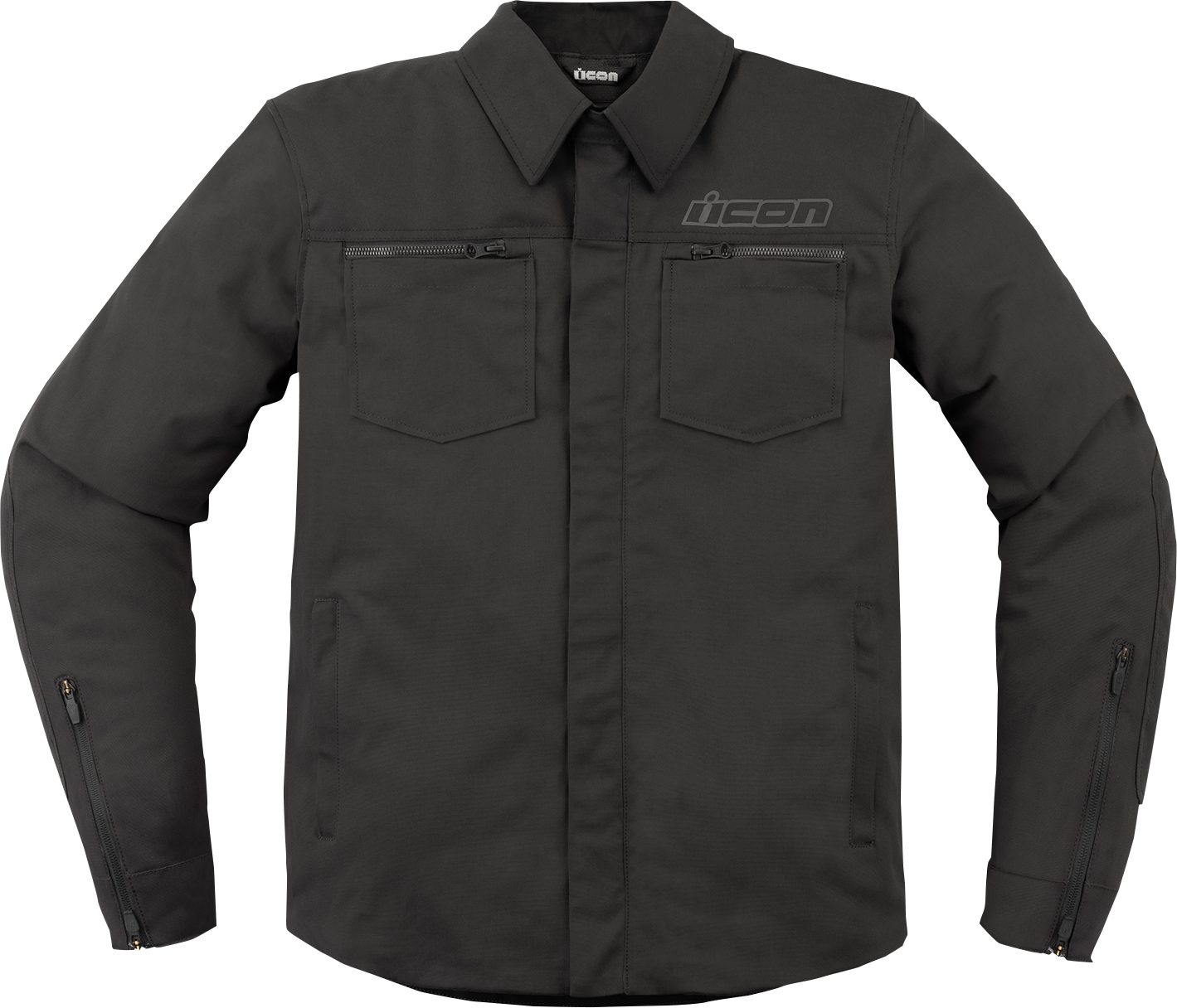 ICON Upstate Canvas CE™ Jacket - Black - Medium 2820-6236